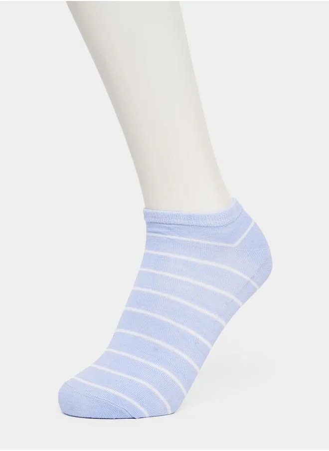 Styli Set of 5 - Striped Shoe Liner Socks