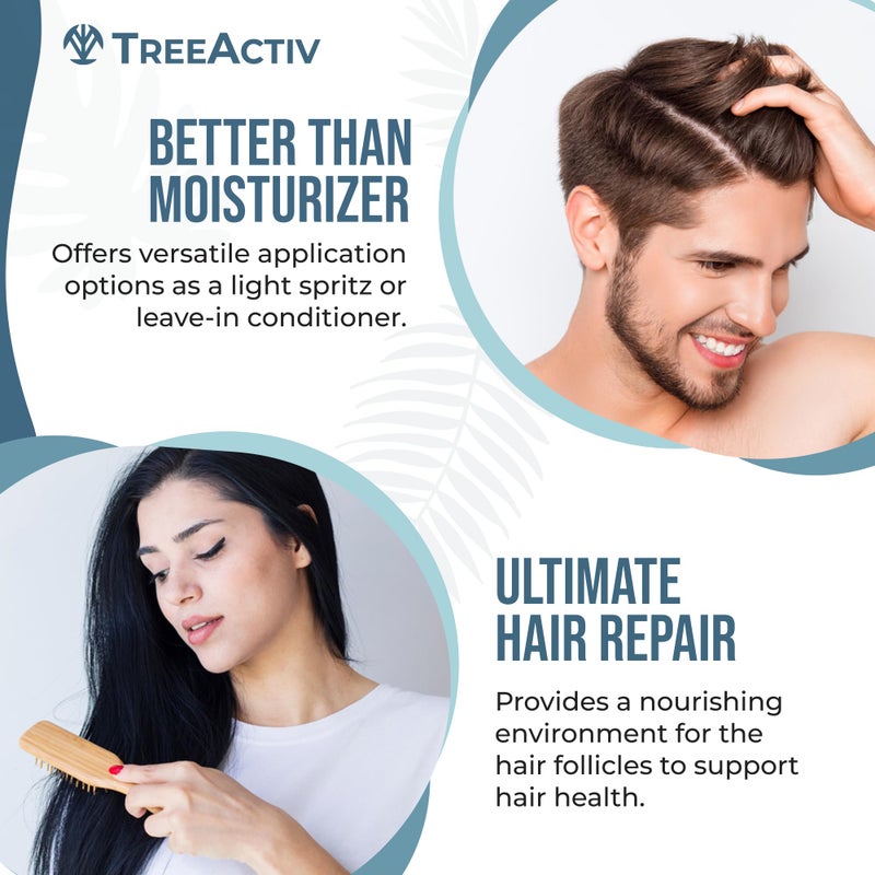 TreeActiv Hair Growth Daily Nourishing Spray with Biotin and Argan Oil - Fuller, Thicker Hair for Women and Men, 2000+ Sprays - Image 4