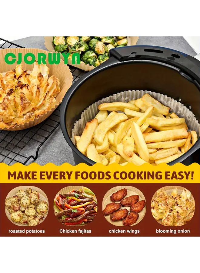 Silicone Lubricant Paper Air Fryer Liners Non Stick Heat Resistant 50 Pcs - Image 4