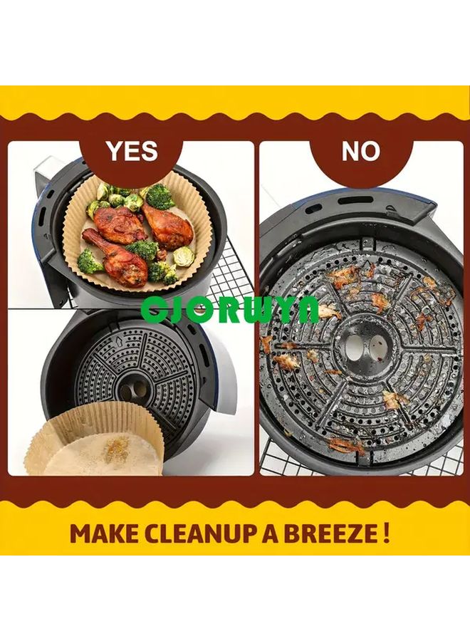 Silicone Lubricant Paper Air Fryer Liners Non Stick Heat Resistant 50 Pcs - Image 5