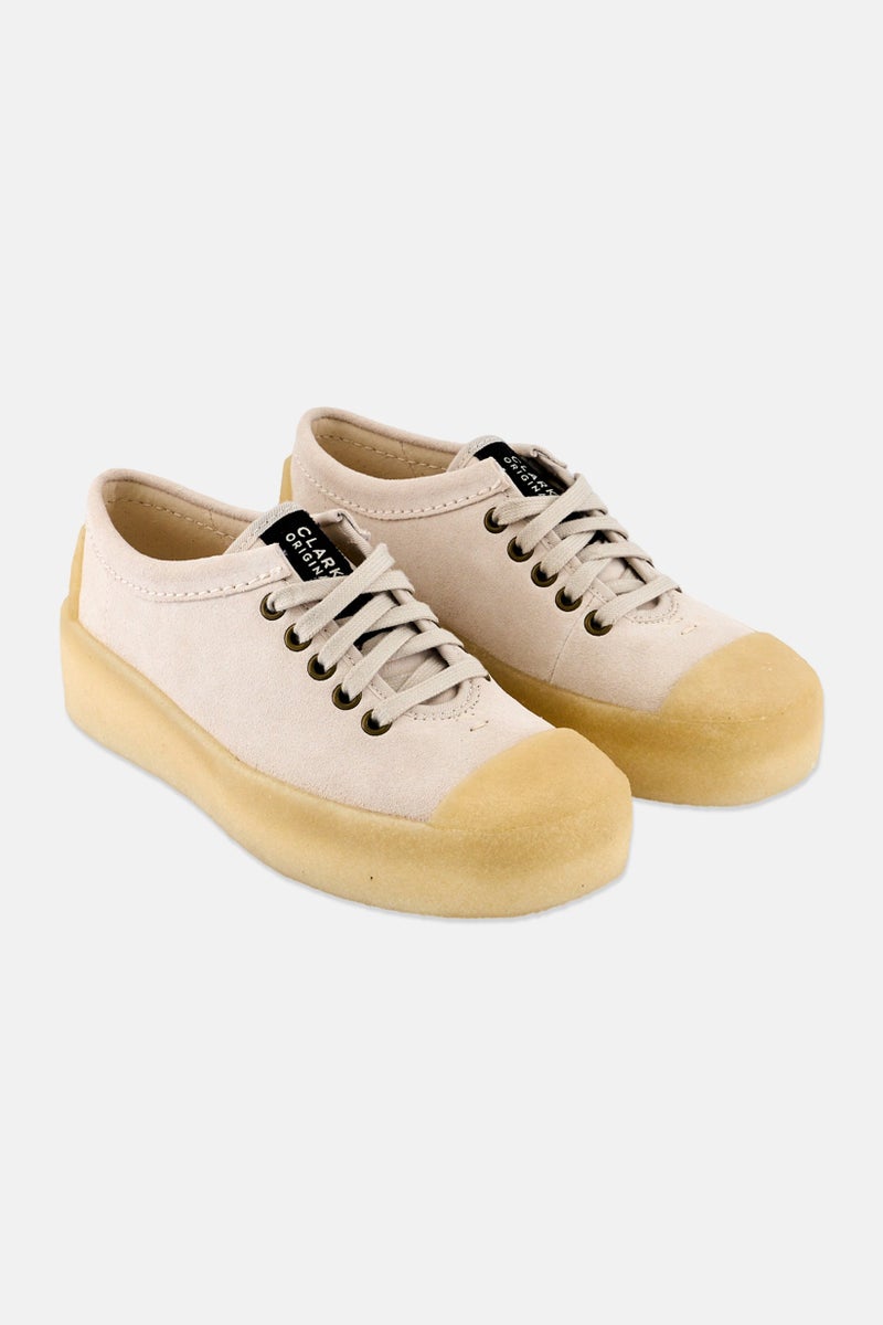 clarks Women Standard Tor Hoop Lace Up Casual Shoes, Off White  - Image 1