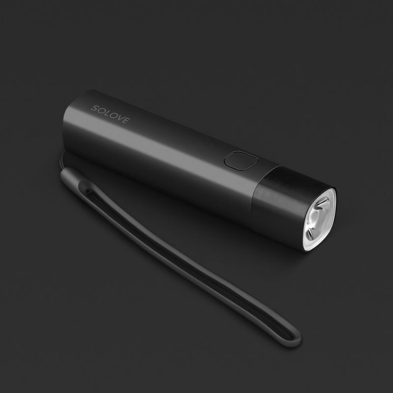 مصباح كهربائي SOLOVE X3 الجديد وبنك طاقة بسعة 3000 مل أمبير ساعة، قابل لإعادة الشحن عبر USB، مصباح يدوي LED صغير محمول وأنيق (EDC) ذو إضاءة قوية للاستخدام على الدراجة - Image 4