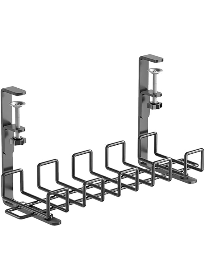 promass Cable Management Tray 1 Pack, Adjustable Cable Organizer tray with Removable Design for Office, Home - No Damage to Desk - Image 1
