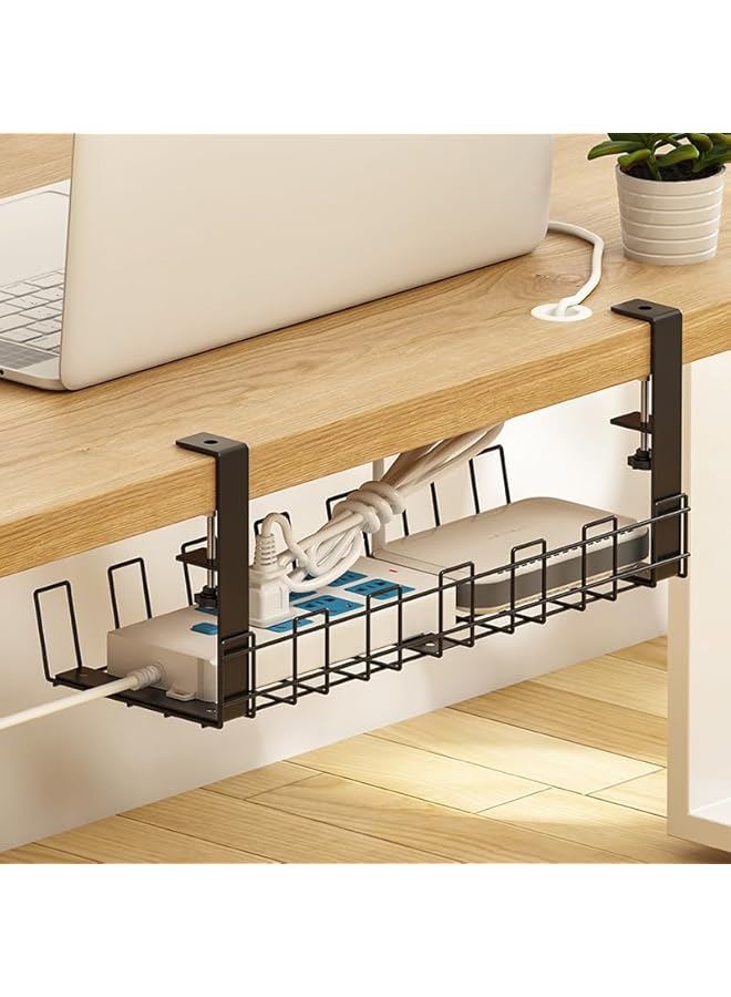 promass Cable Management Tray 1 Pack, Adjustable Cable Organizer tray with Removable Design for Office, Home - No Damage to Desk - Image 3