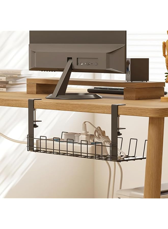 promass Cable Management Tray 1 Pack, Adjustable Cable Organizer tray with Removable Design for Office, Home - No Damage to Desk - Image 2