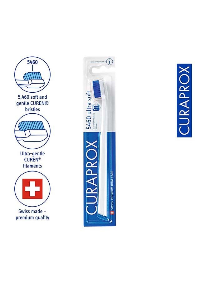 CURAPROX Toothbrush CS 5460 Ultra Soft - Ultra Soft Toothbrush for adults with 5460 CUREN® Bristles - Multicolor 