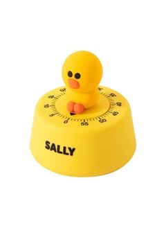 Generic Cartoon Animal Mechanical Timer Kitchen Gadget Cooking Clock Alarm Counter 60 Minutes Decorative Manual Timer for Learning Time Management (Yellow)  - Image 1