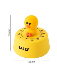 Generic Cartoon Animal Mechanical Timer Kitchen Gadget Cooking Clock Alarm Counter 60 Minutes Decorative Manual Timer for Learning Time Management (Yellow)  - Image 2