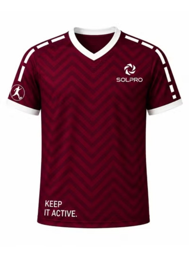 SOLPRO Football Fan Team Jersey for Men & Women | Qatar Printed Jersey - Image 2