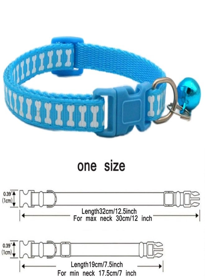 cyhaen Small Puppy Collar with Bell, Soft Nylon Identification Royal Blue Dog Collars with Bells for XXS Xs Small Tiny Little Pet Cat Female Kitten Girls Boys Animal,Neck 7.5-12.5 Inch - Image 5