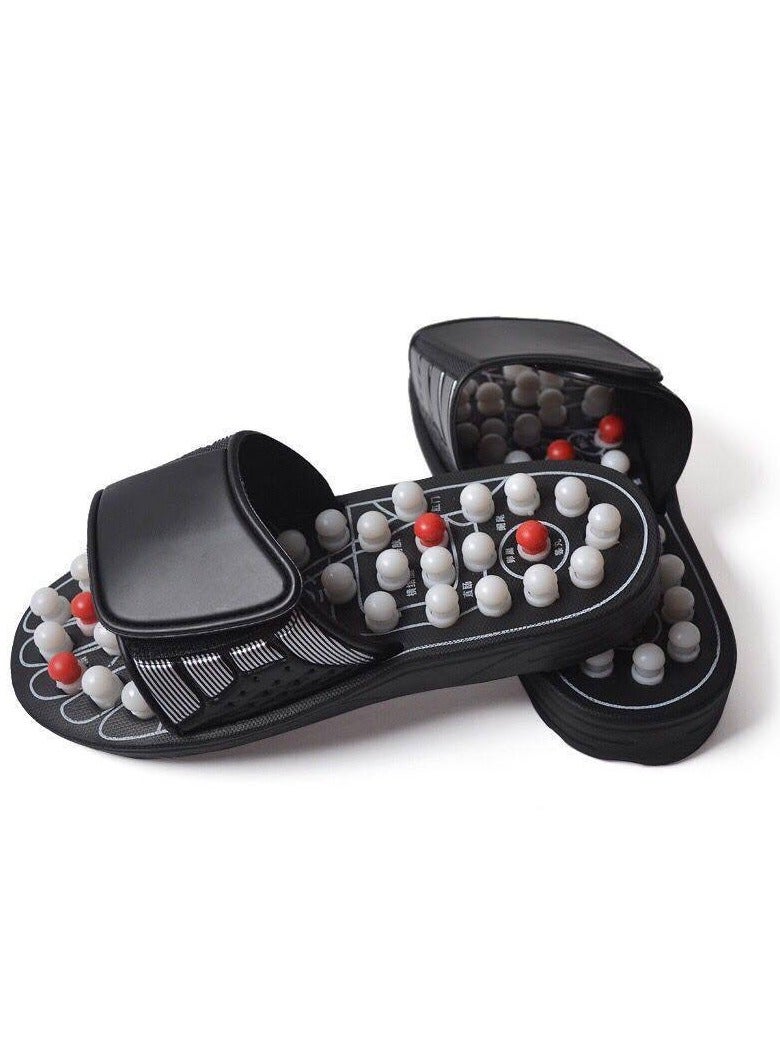 Acupressure Foot Massager Acupoint Stimulation Massage Slippers Shoes Reflexology Sandals for Men Women, Reduce Stress Tension Promote Circulation (42-43) - Image 2