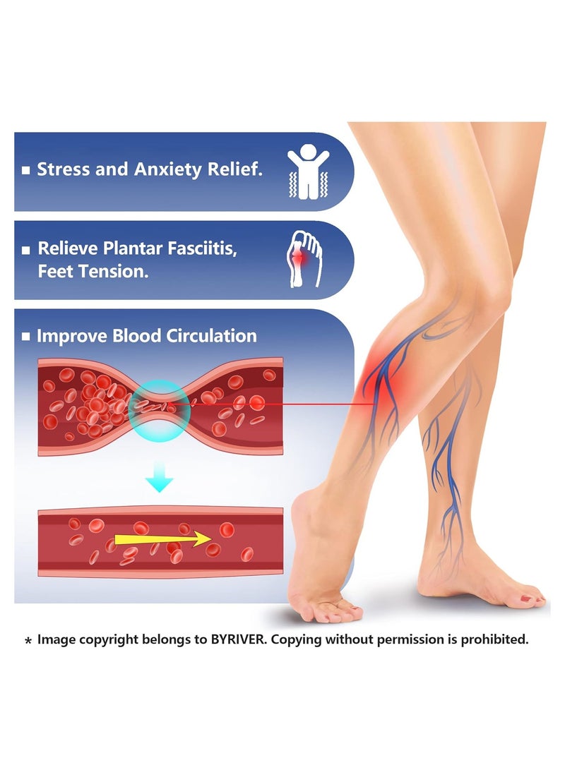 Acupressure Foot Massager Acupoint Stimulation Massage Slippers Shoes Reflexology Sandals for Men Women, Reduce Stress Tension Promote Circulation (42-43) - Image 5