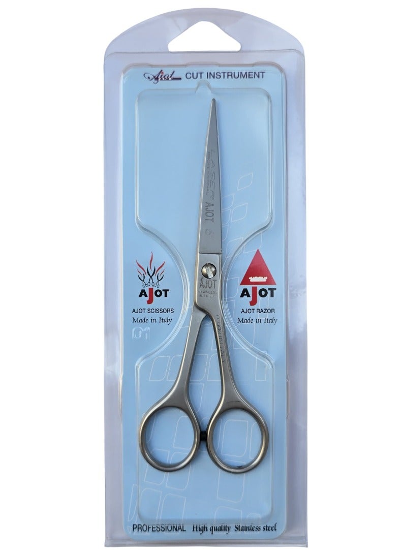 AJOT Professional Hairdressing Scissors 6 INCH, Stainless Steel, Made in Italy - Image 2