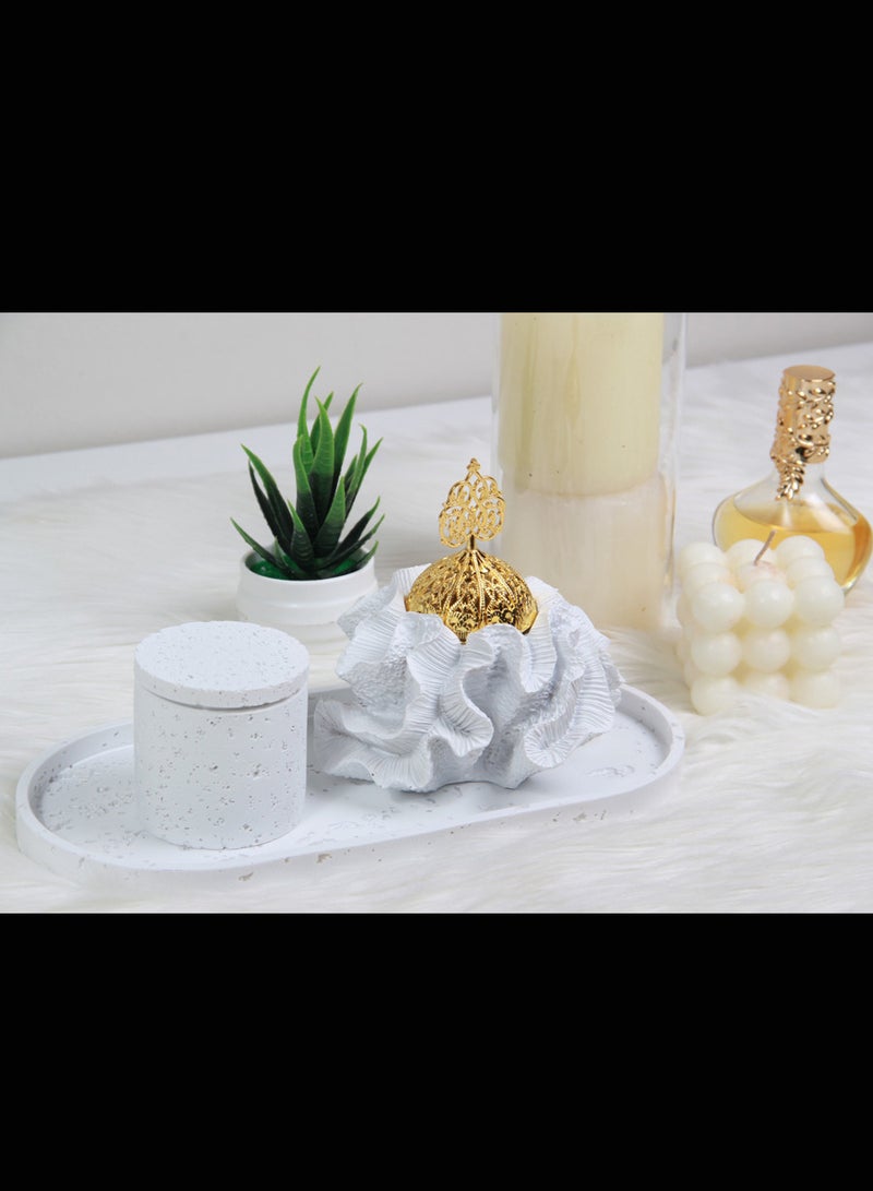 MARS Q Incense burner set with incense box and tray - Image 3