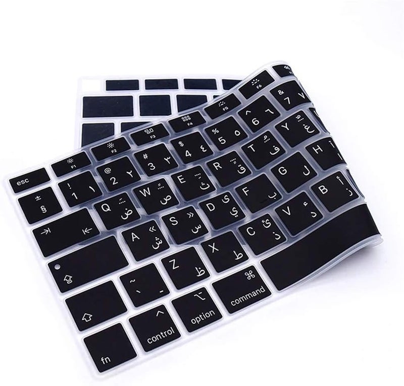 eWINNER Silicone Arabic Keyboard Cover for MacBook Air 13" (2020-2021) - US Layout - Image 5