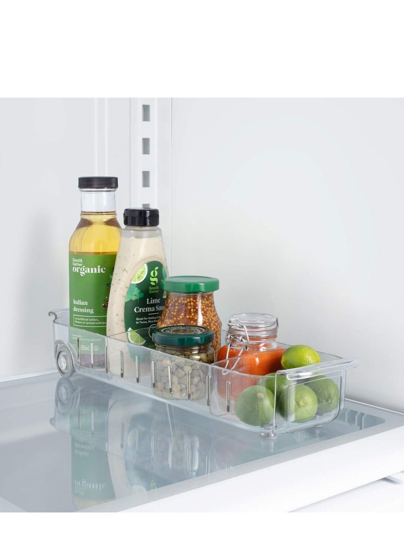 SYOSI RollOut Fridge Caddy Maximize Your Fridge Space 4" Wide Multipurpose Organizer Boxes for Kitchen Fridge Cupboard Pantry Under Sink BPA Free - Image 5