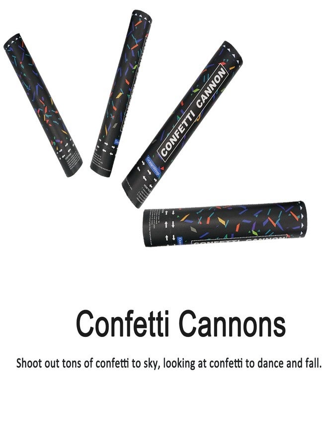 OceanWings Biodegradable Confetti Cannon Party Poppers - 5 Pack Party Poppers Confetti Shooters for Birthday Graduation Wedding New Years Eve Celebration Office Prank, Large Confetti Cannon - Image 5