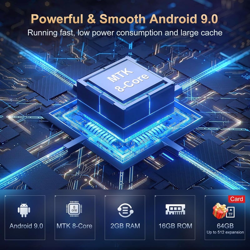 مشغل MP3 بسعة 80 جيجابايت مع بلوتوث وواي فاي، شاشة لمس IPS بحجم 4.0 بوصة، مشغل موسيقى أندرويد مع مكبر صوت مدمج، يدعم سبوتيفاي وأمازون ميوزيك وديزر وأوديبل وراديو FM، قابل للتوسيع حتى 512 جيجابايت (أسود) - Image 4