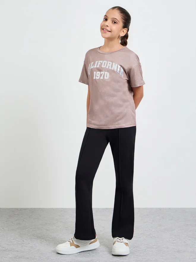 Styli Styli Teen Girls Acid Wash Relaxed T-Shirt