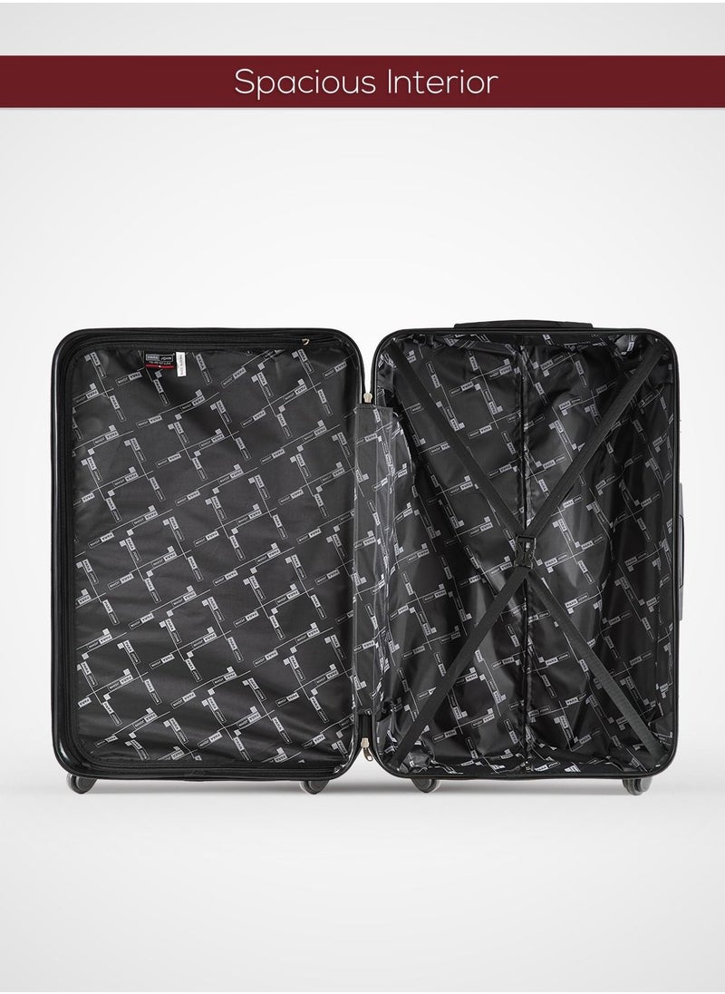 PARAJOHN - Vizro 3-Piece ABS Hardside Spinner Luggage Trolley Set Burgundy - Image 1