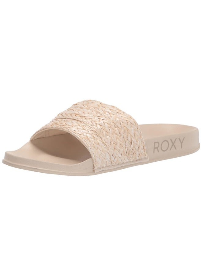 Women's Slippy Jute Slide Sport Sandal, Cream 214, 9