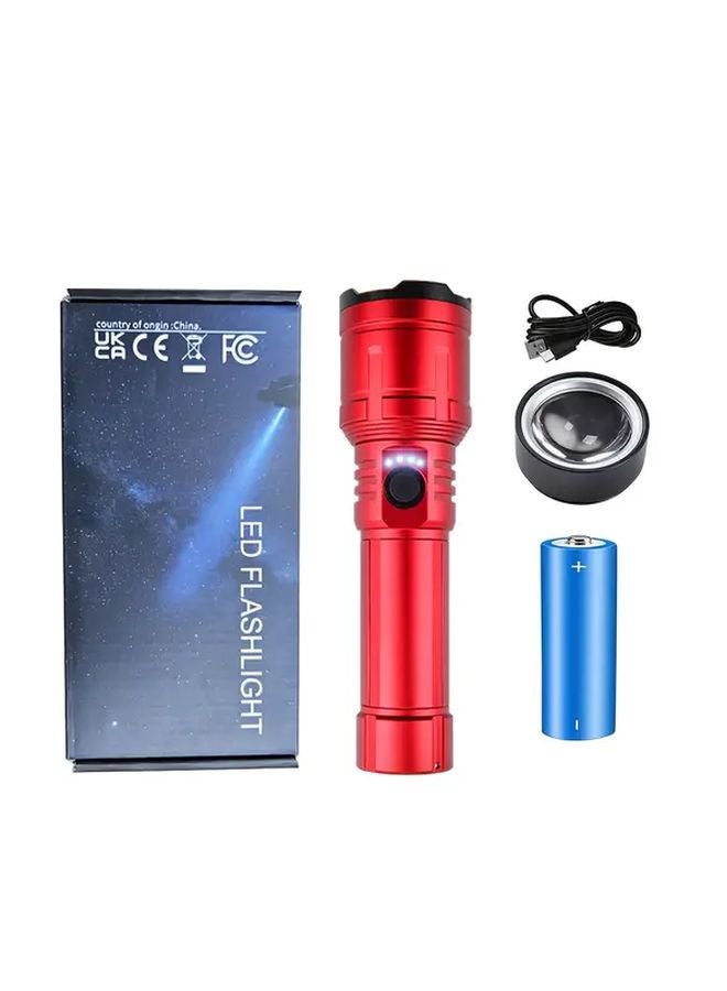 High Intensity Focus Flashlight B Red With Match Ignition And Phone Charging - Image 1