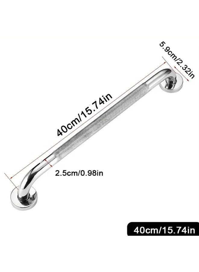 Stainless Steel Non Slip Handrail For Bathroom 23 62 Inch Strong Grip Elderly Disabled - Image 5
