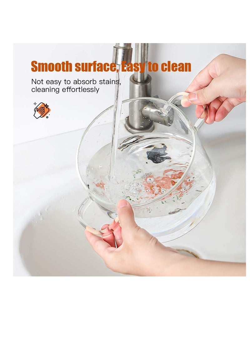 Generic - Glass Saucepan, 1500ML Thick Borosilicate Glass Pot, Clear Glass Cooking Pot, Glass Saucepan with Cover, Heat-resistant Glass Stovetop Pot - Image 1