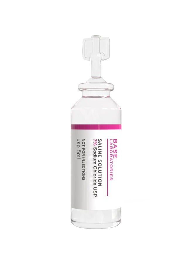 BASE LABORATORIES 7% Saline Solution for Nebulizer Machine | Saline Solution for Inhalation & Nasal Irrigation | High 7% Concentration l 25 Vials 5ml Unit Dose  - Image 3