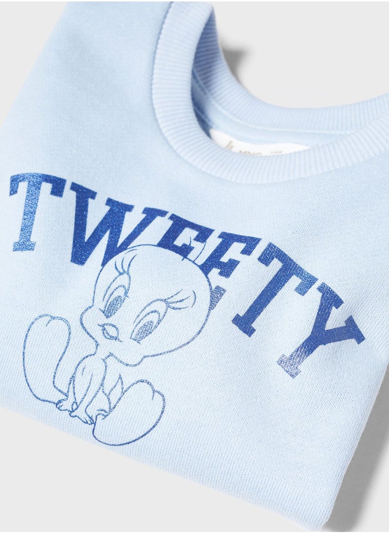 MANGO - Infant Tweety Sweatshirt - Image 1