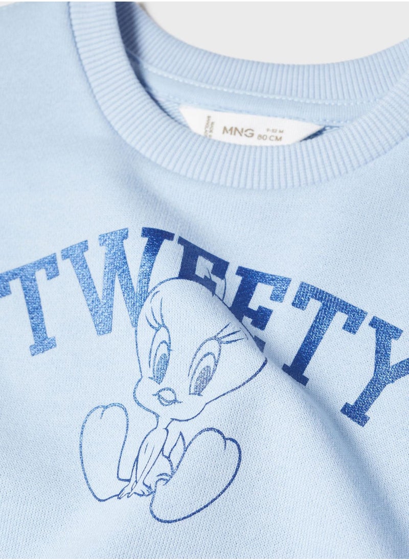 MANGO - Infant Tweety Sweatshirt - Image 1