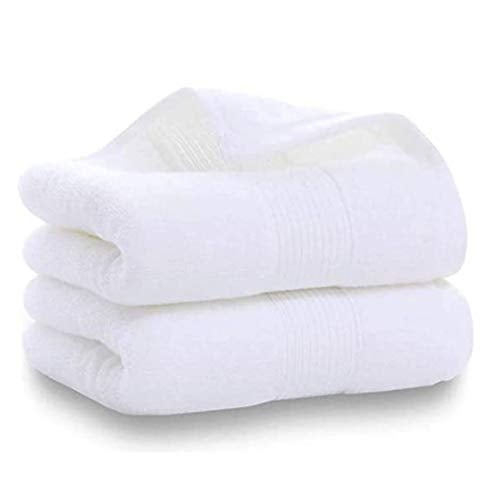 PUPOPIK Hand Towels for Bathroom-100% Cotton Hand Towel (14 x 30Inch), Highly Absorbent and Quick Dry Face Washcloth, Home Soft Premium Towel for Hotel, Bath, Kitchen and Spa, Set of 2 (White) - Image 1