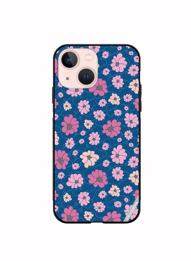VR CREATIVE Protective Case Cover For Apple iPhone 13 Flower Design Multicolour - Image 1