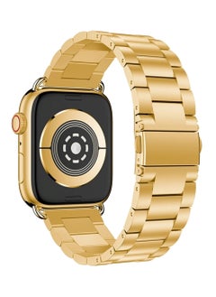 PRIMO PLUS Stainless Steel Replacement Band For Apple Watch 42/44/45/49mm Series 7/6/5/4/3/2/1 gold  - Image 3