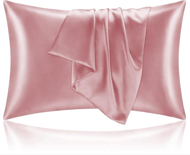 BEDELITE Trendy flexible practical build Satin Pillowcase for Hair and Skin, Super Soft and Cooling Similar to Silk Pillow Cases 2 Pack with Envelope Closure, Gift for Women Men(20"x36" King Size, Nostalgia) KSA market popular practical build - Image 1