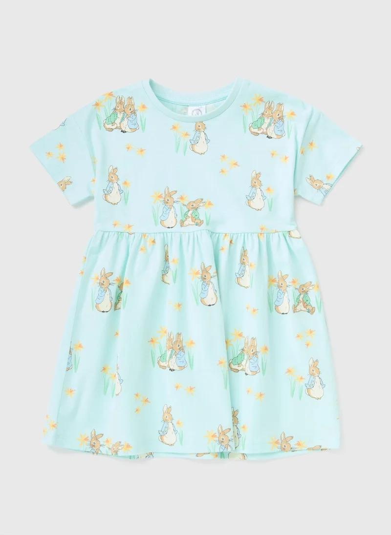 Matalan Peter Rabbit Girls Blue Dress