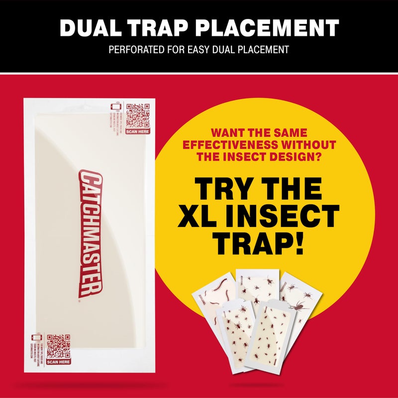 Catchmaster Centipede XL Giant Glue Boards 6-PK, Adhesive Bug Catcher, Cricket, Roach, Scorpion & Spider Traps for Home, Centipede Killer, Insect Glue Traps for House & Garage, Pest Control for Home - Image 2