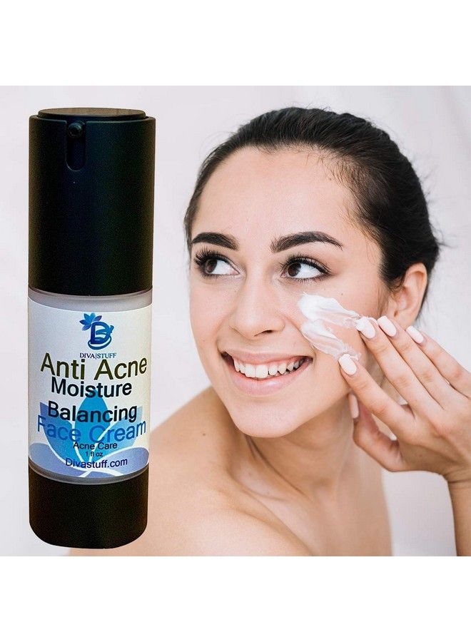 Diva Stuff Anti Acne Moisture Balancing Lightweight And Non Greasy Face Cream 1Oz (Made In The Usa) - Image 4