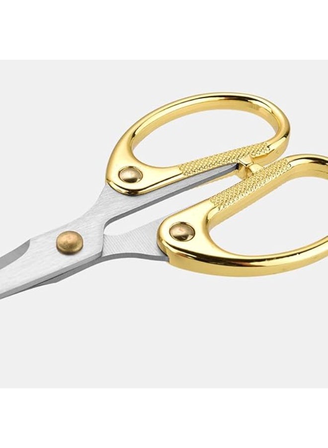 مقص حاد متعدد الأغراض من الفولاذ المقاوم للصدأ، للخياطة - قص الجلد الناعم - قص القماش - Image 4