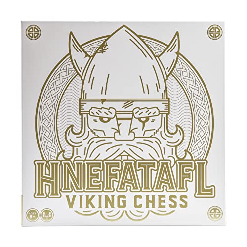 marbles Hnefatafl Two Player Strategy Game with Wooden Game Board for Kids and Adults - Image 1