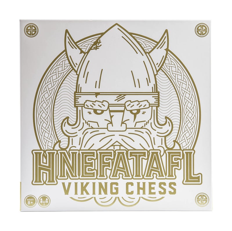 marbles Hnefatafl Two Player Strategy Game with Wooden Game Board for Kids and Adults - Image 2
