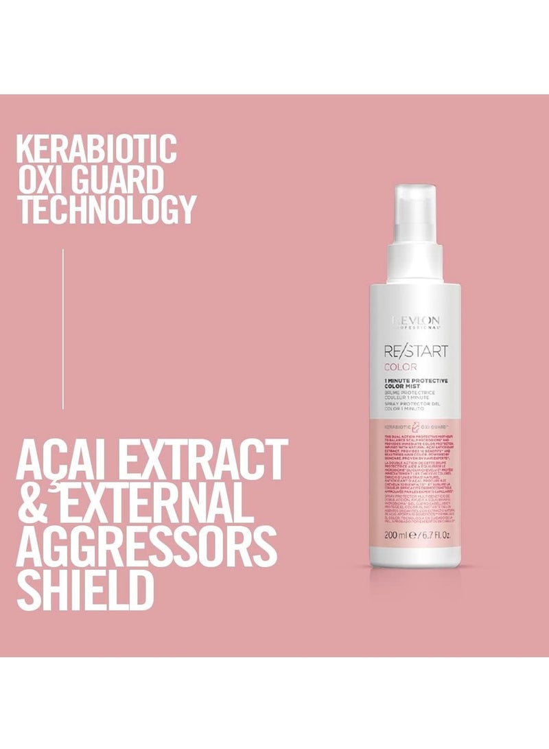 ريفلون بخاخ الشعر ريستارت 1 مينت لحماية اللون 200 مل - Image 2