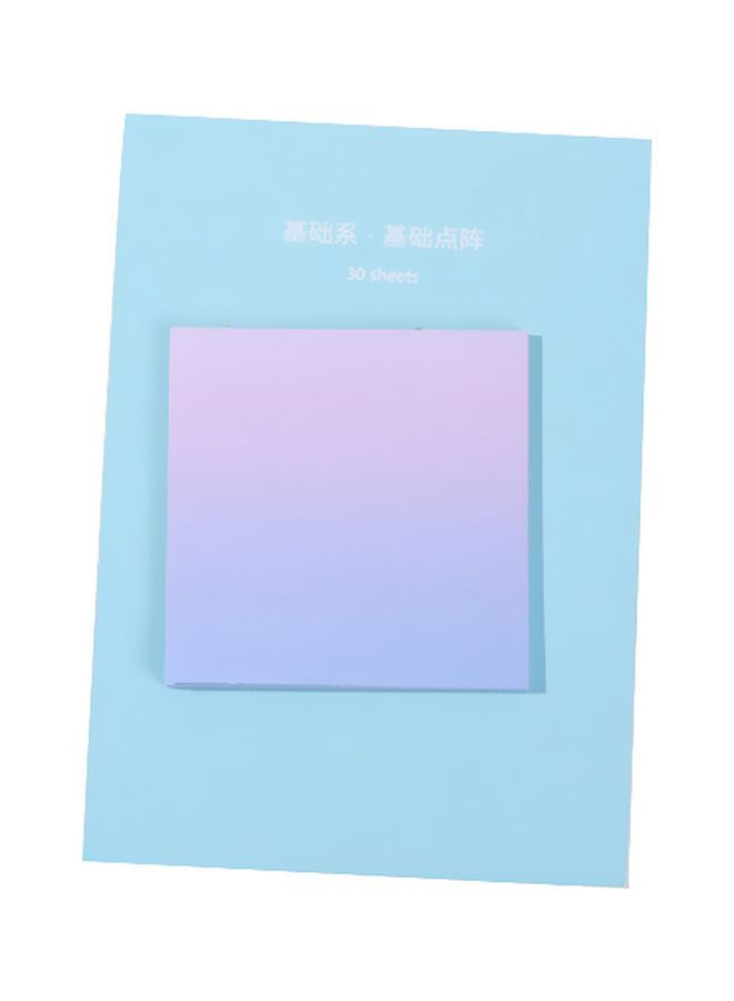 NIBEMINENT 8-Piece Gradient Notepad Blue/Pink - Image 1