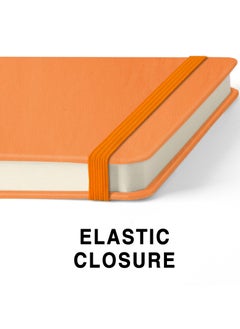 Excefore Hardcover PU Leather Sketchbook, 5" x 5", 58 Sheets 150 GSM Beige Dowling Paper, Office School Supplies, Notebooks Blank Pages Sketchbooks, for Beginners Artists, Orange  - Image 5