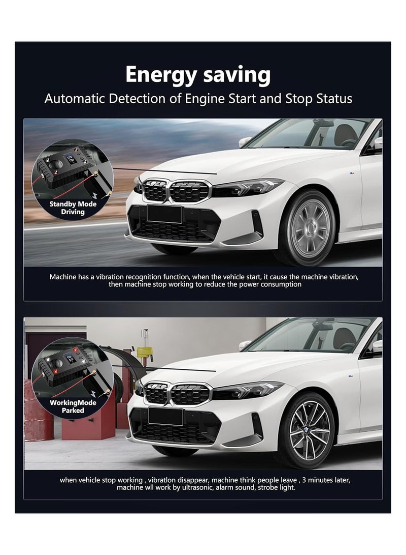 SYOSI Animal Repeller, Ultrasonic Rodent Repellent Under Hood, Strobe Lights & Alarm Sound Keep Mice Rat Squirrel Away from Car Engine, Truck Garage, Attic Basement, Warehouse Barn Shed Vehicle Protection - Image 4