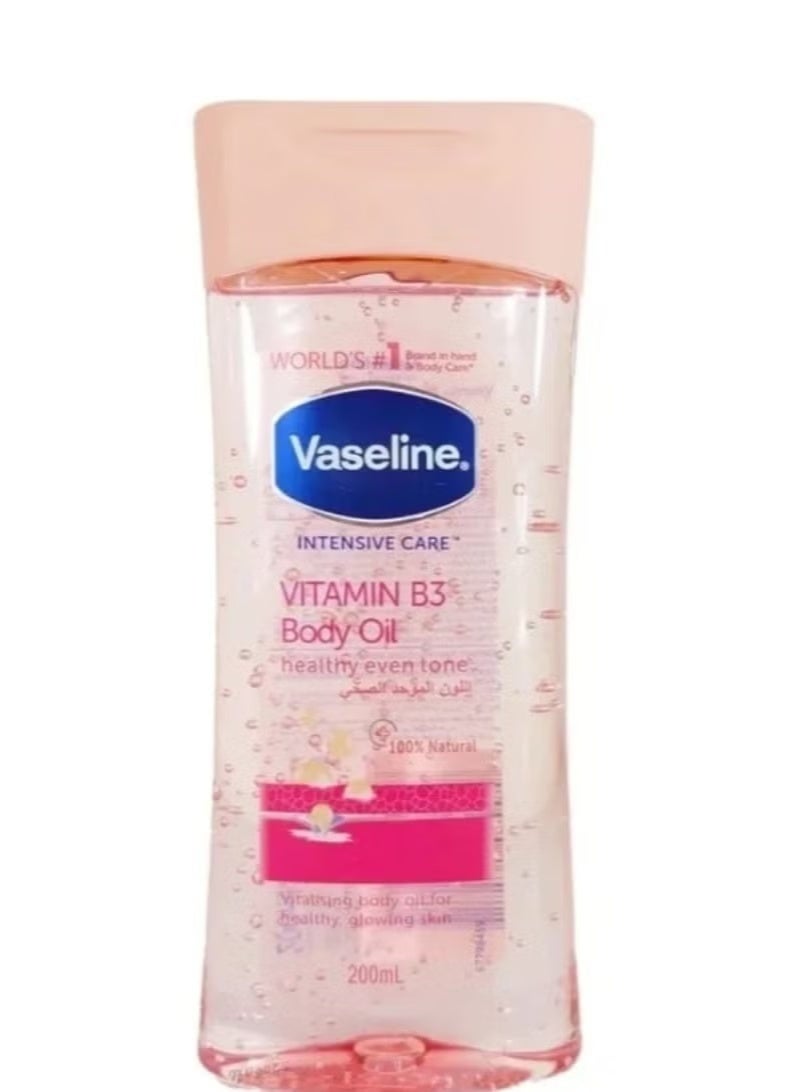 Vaseline Vitamin B3 Body Care Oil Healthy Skin Tone Unifying 200ml - Image 1