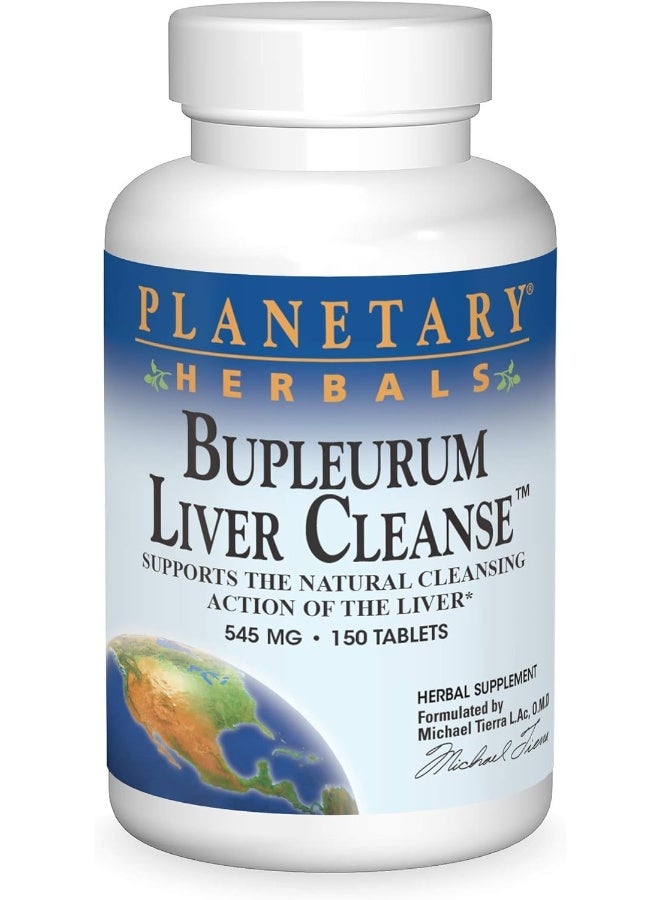 Planetary Herbals - Bupleurum Liver Cleanse 545 Mg. - 150 Tablets - Image 1