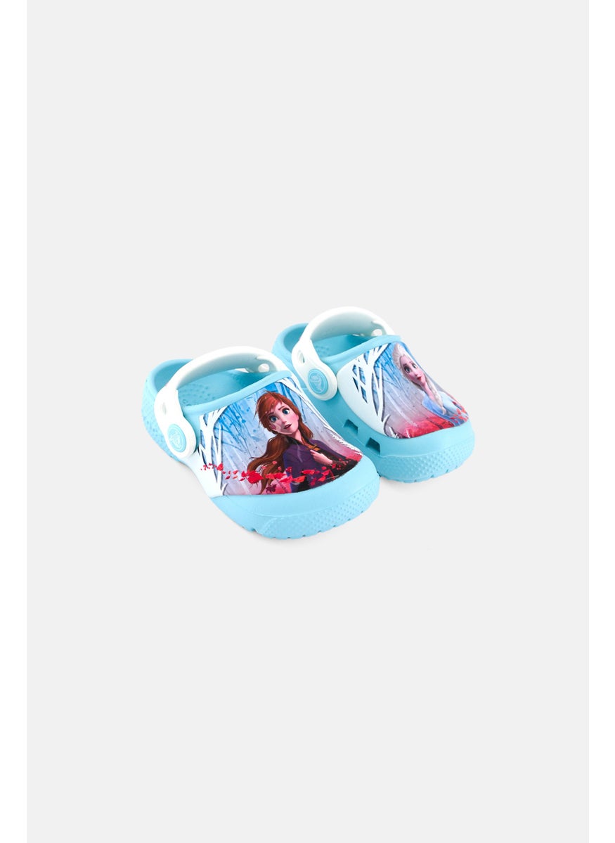 crocs Toddler Girl Disney Frozen II Slingback Clogs, Ice Blue  - Image 1