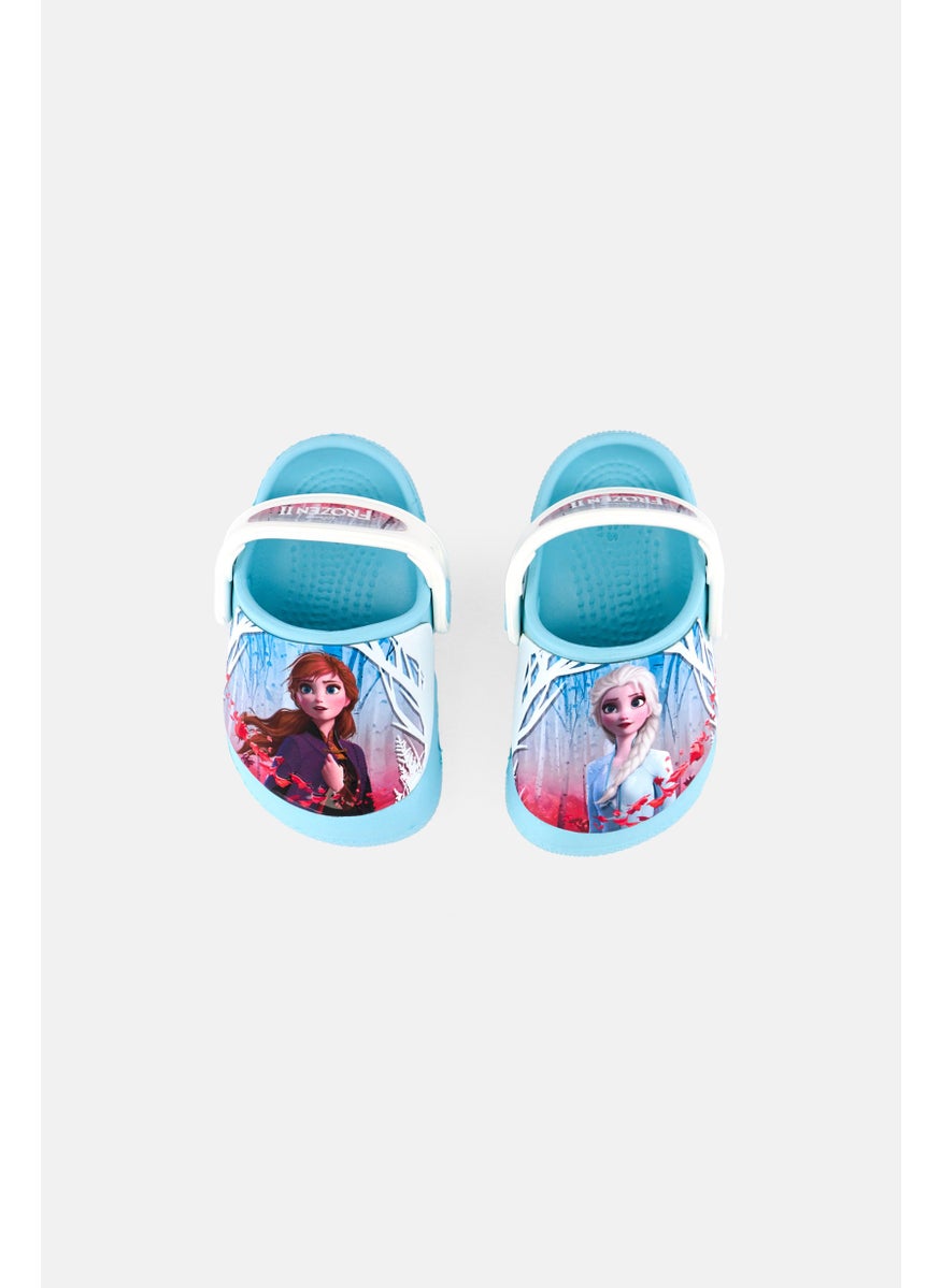 crocs Toddler Girl Disney Frozen II Slingback Clogs, Ice Blue  - Image 4