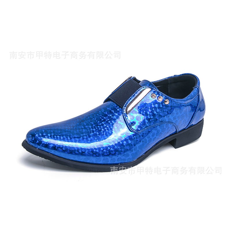 Men'S Shiny Toe-Toe Leather Shoes Formal Large Size Business Casual Shoes British Style Catwalk Fashion Men'S Shoes - Image 1